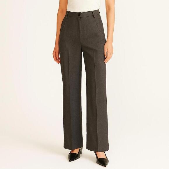 BRUNELLO CUCINELLI gray wool trousers sz 8